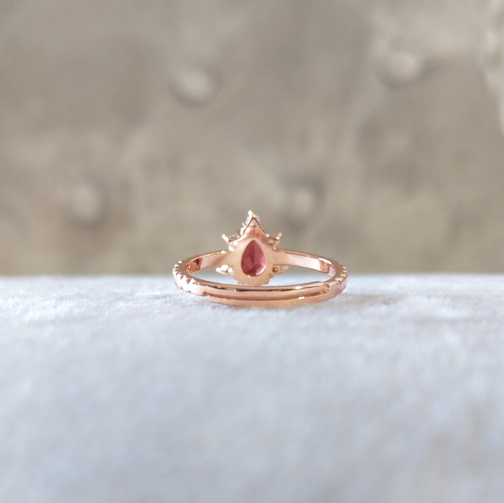 💎NEW💎 NATURAL GARNET 925 SS RING - Picture 10 of 12